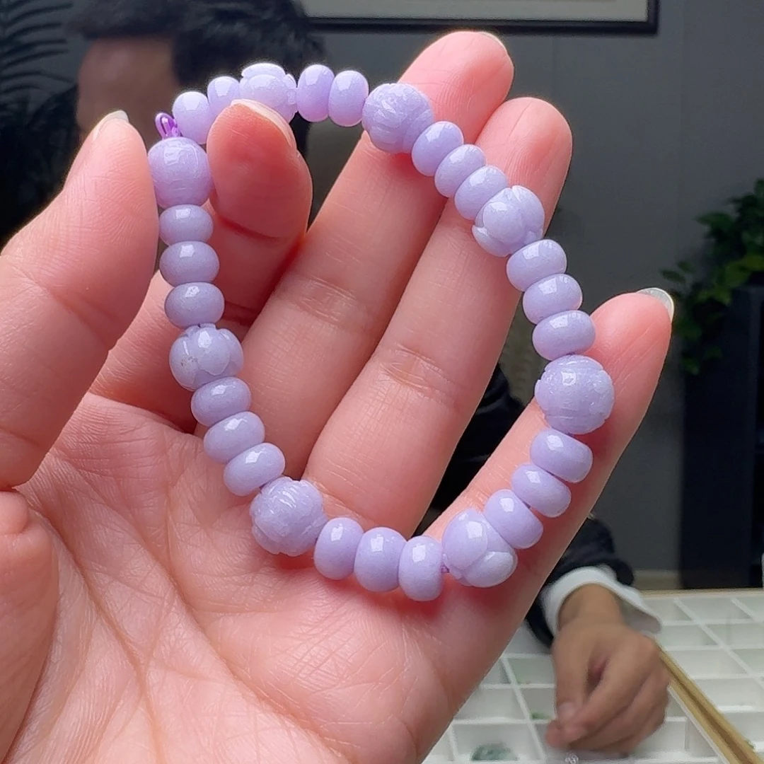 翡翠未镶嵌手链天然