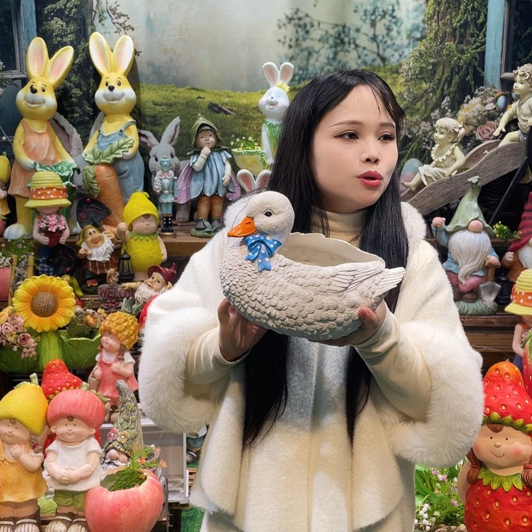 摆件花园摆件红红火火