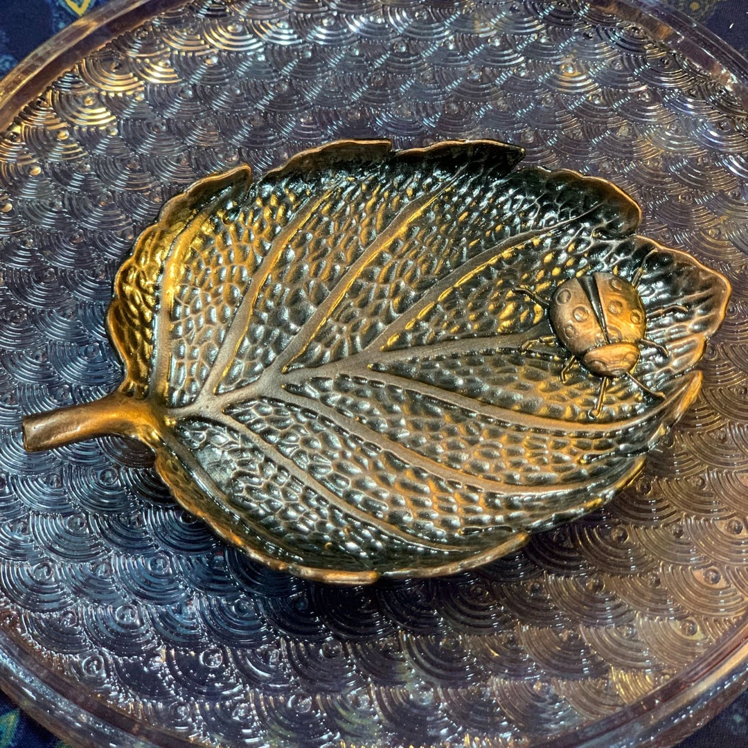 一叶扁舟铜合金茶杯垫