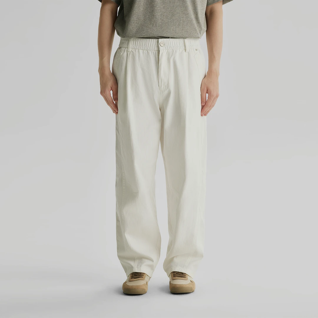 CityDay【楠哥】白简风尚 100棉极简老钱风cleanfit牛仔裤男  70003