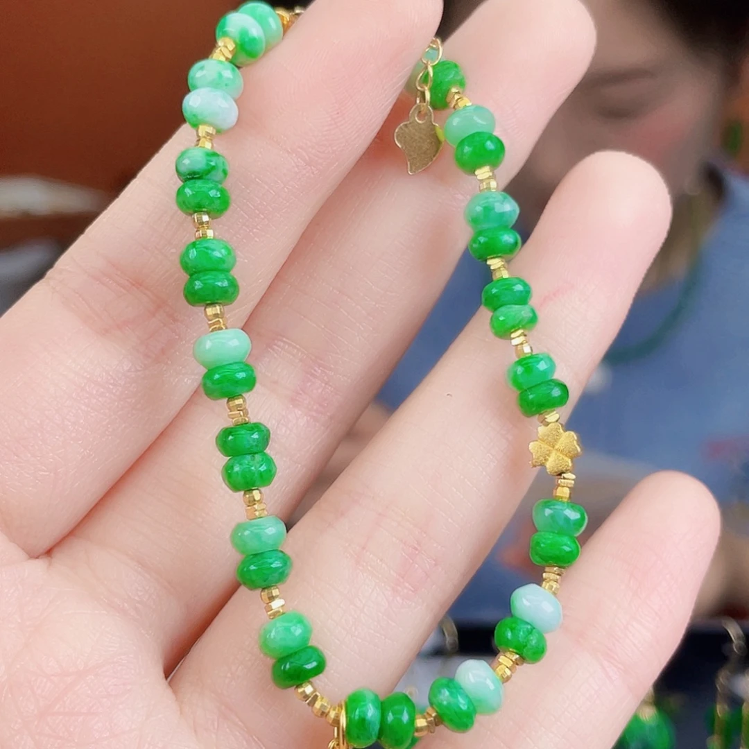 翡翠银S925镶嵌耳饰