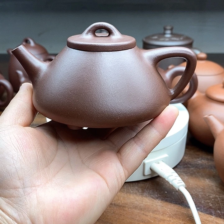 茶壶紫砂单元矿老紫泥子冶石瓢160cc