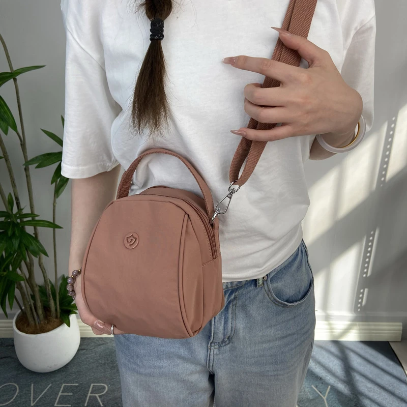 牛津布包百搭时尚小包轻便休闲多层斜挎包贝壳包女包单肩包83630