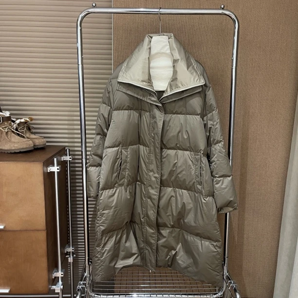 有尾｜双色两穿长款羽绒衣2925402