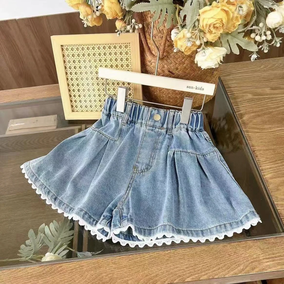 【女童短裤】女童短裤夏季薄款洋气夏女中小童裤裙外穿牛仔裤
