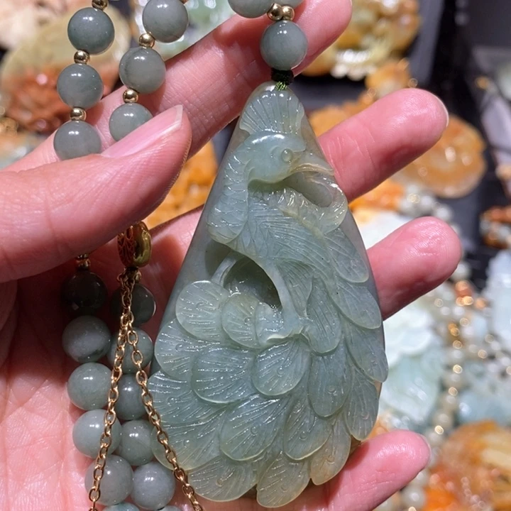 岫玉毛衣链未镶嵌