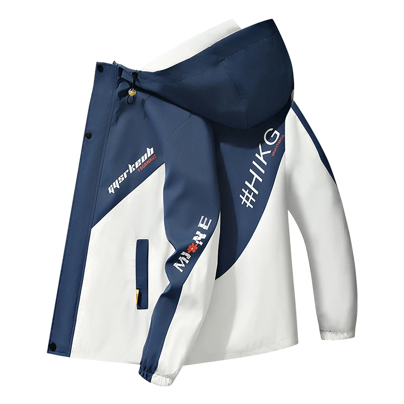 外套男春秋款韩版潮流青少年学生帅气褂子休闲百搭连帽夹克潮外套