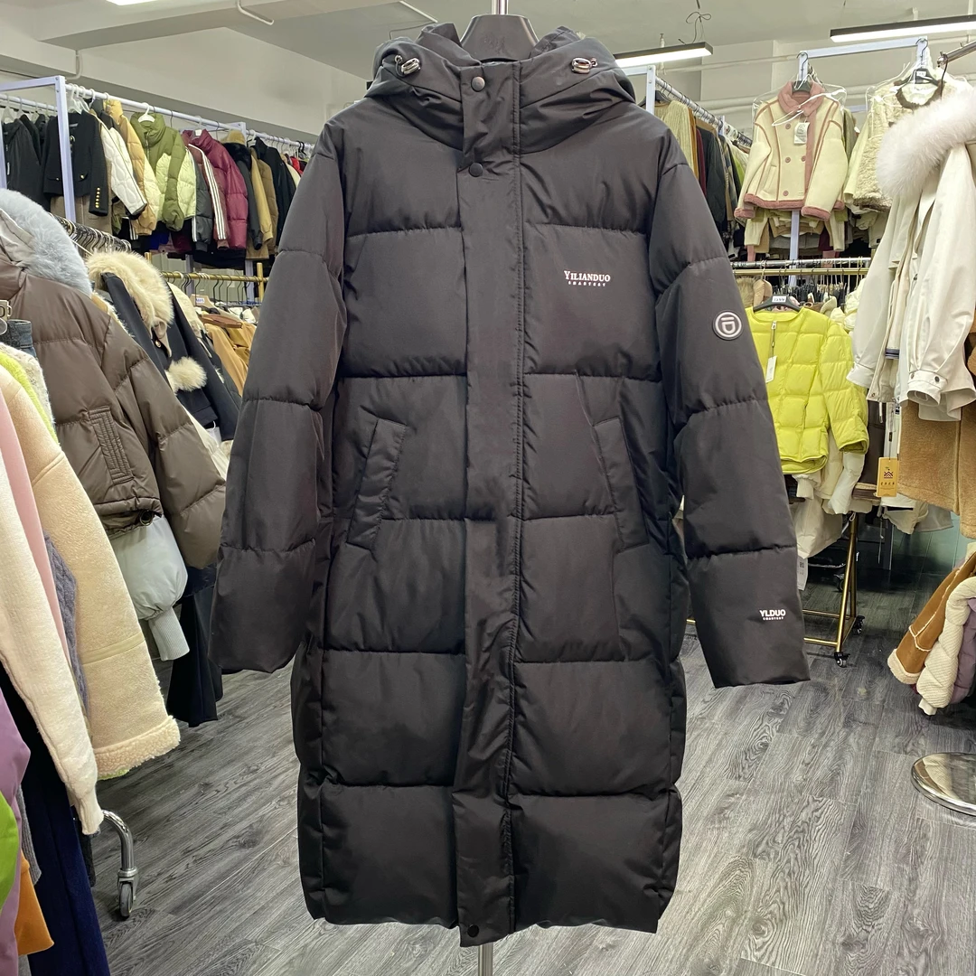 【聂姑娘】2024新款长款连帽棉服时尚女士冬季百搭（2996）