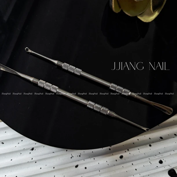 JJiangNail 双头圈圈钢推（铲头➕圈圈） 美甲工具
