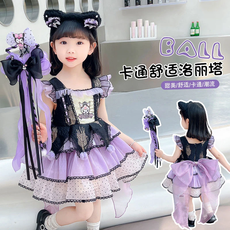 蓬蓬裙公主裙女短袖夏季连衣裙舒适洋气童装吊带