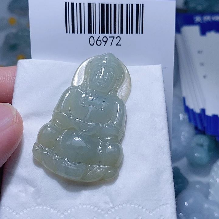 翡翠未镶嵌颈饰天光墟翡翠市场现金代购