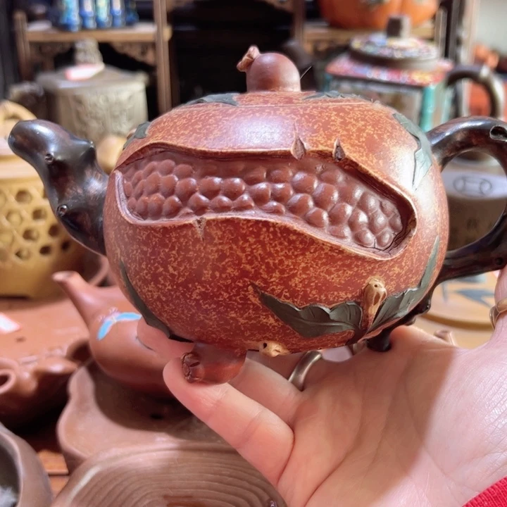 紫砂茶壶紫砂壶收藏起来了！