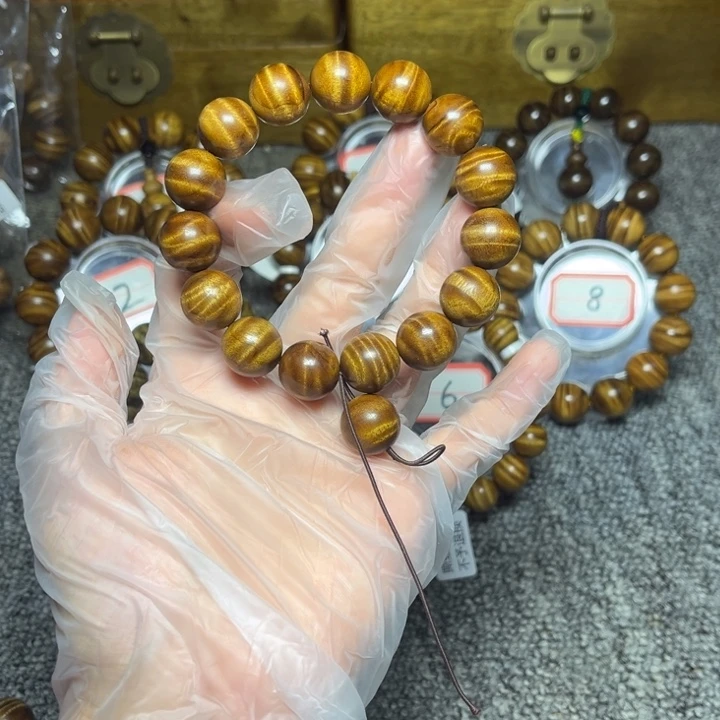 楠木（金丝楠）手串/手链枯木红油1.5