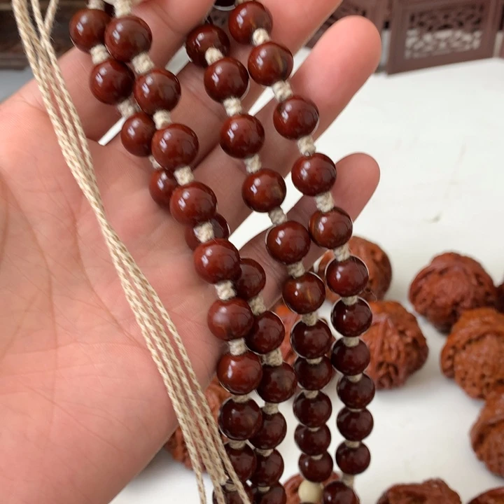 文玩核桃把件w****j橄榄核，长串