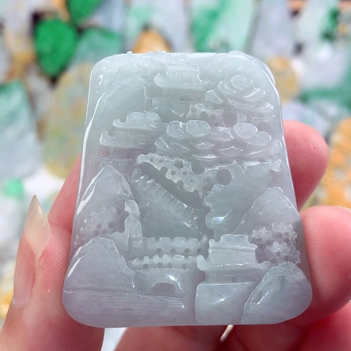 翡翠未镶嵌吊坠(不含链)