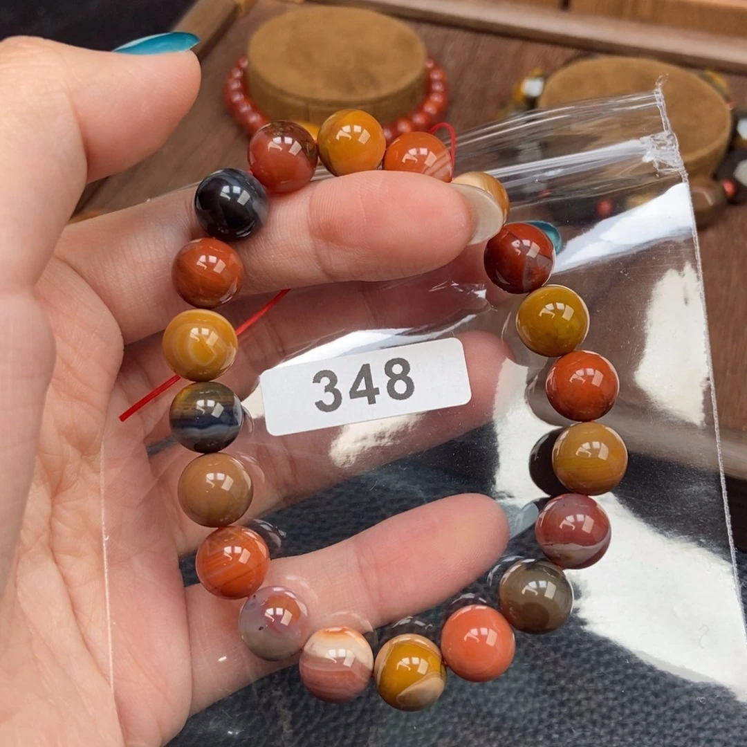 南红玛瑙未镶嵌手链卡10.1