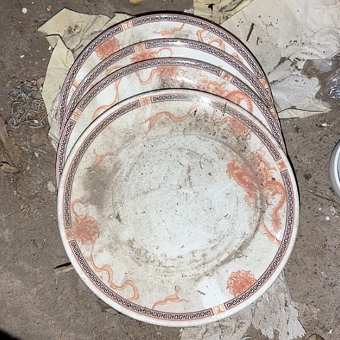 瓷片4个国营厂库存18厘米