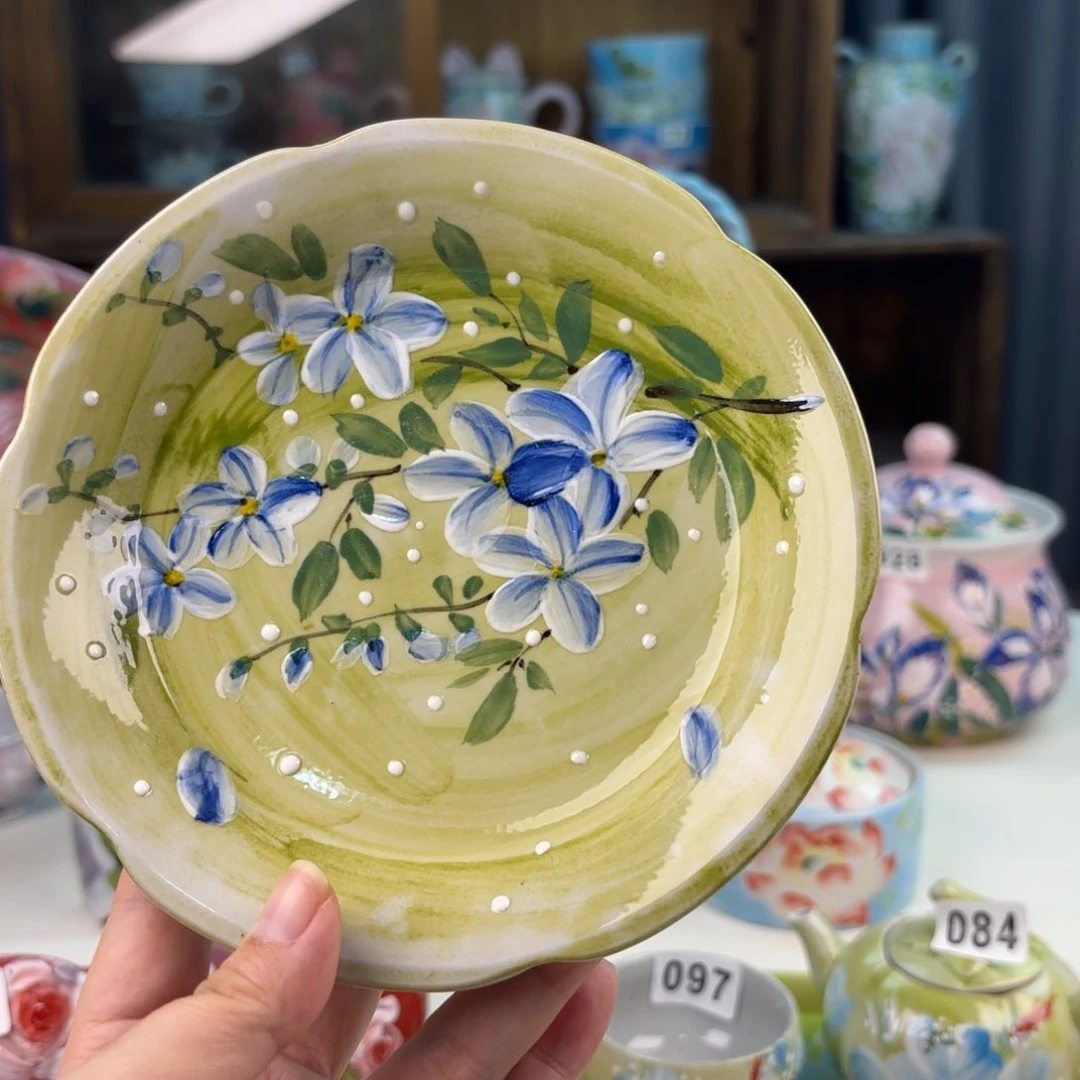 景德镇手绘高温釉下彩陶瓷茶具