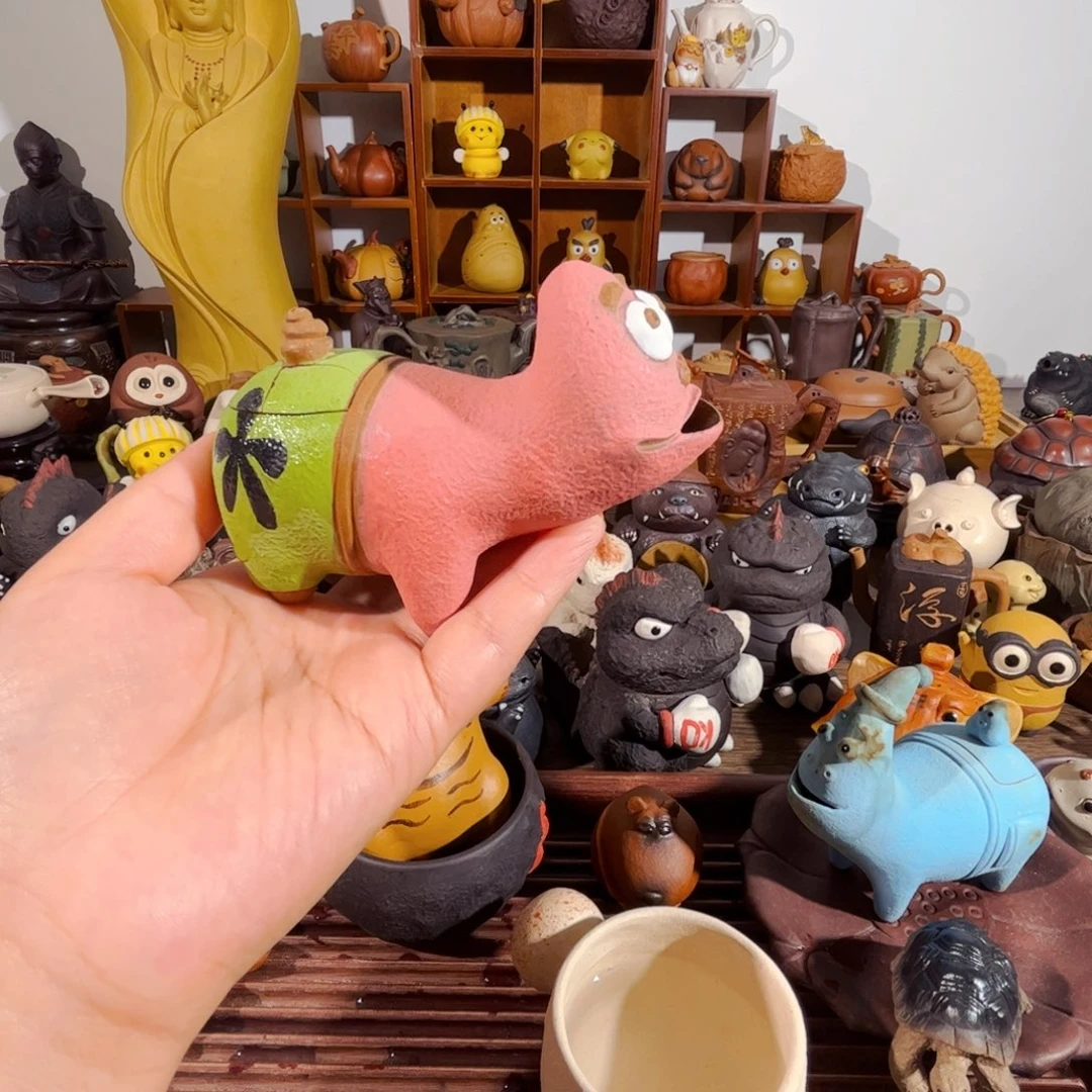 紫砂茶壶小**！纯手工制作过程非常