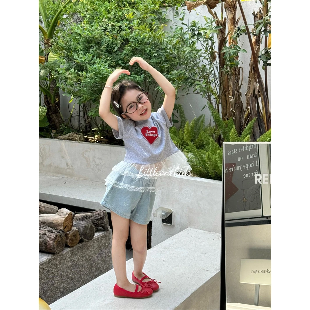 小一·25夏~爱心T恤D119（灰色）