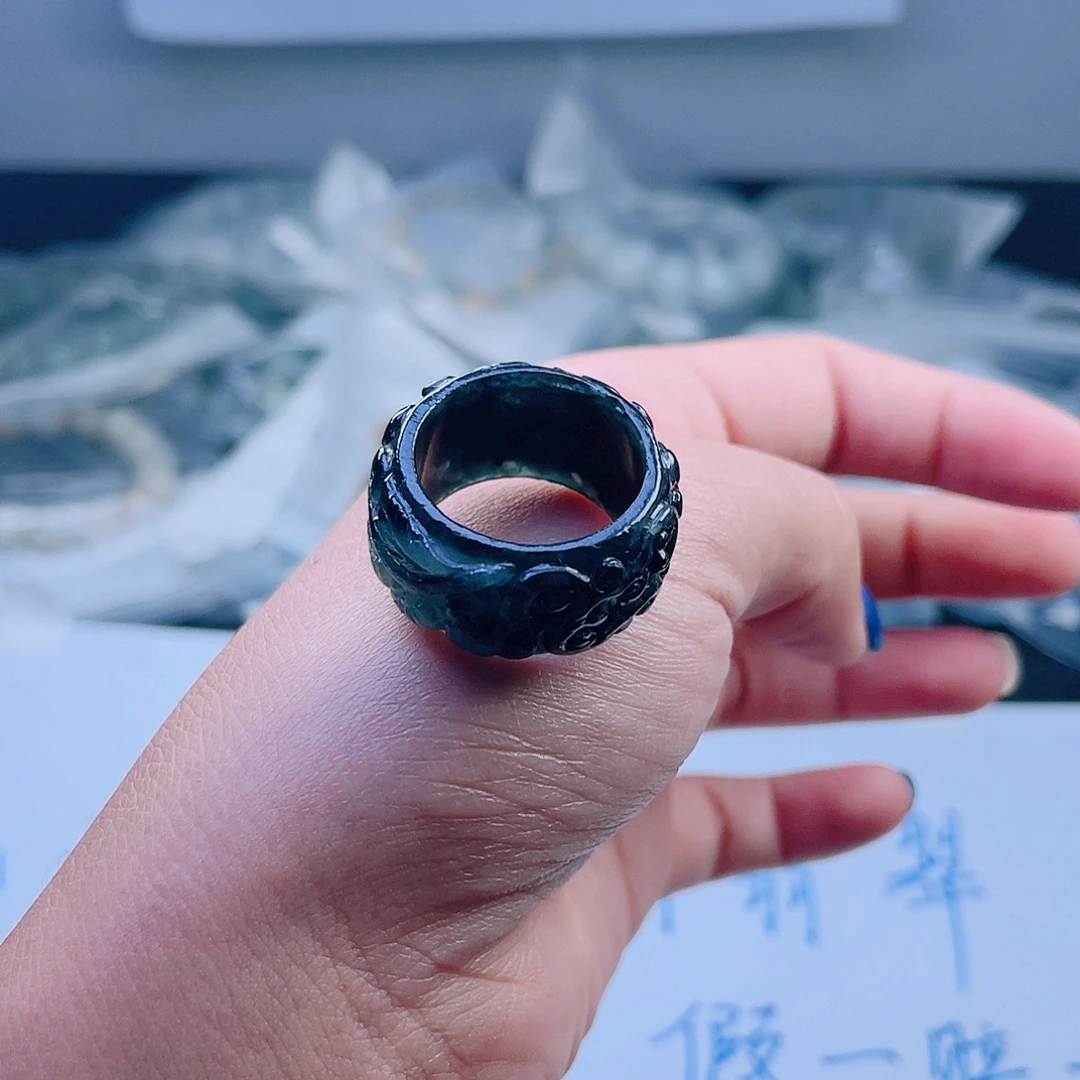 未镶嵌戒指翡翠戒圈