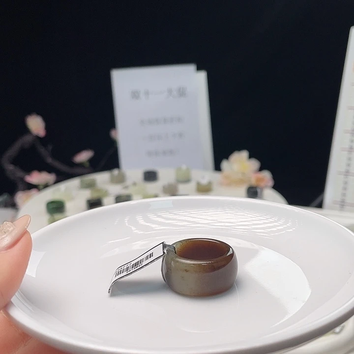 和田玉未镶嵌戒指g7桂花浓糖18.4不退换