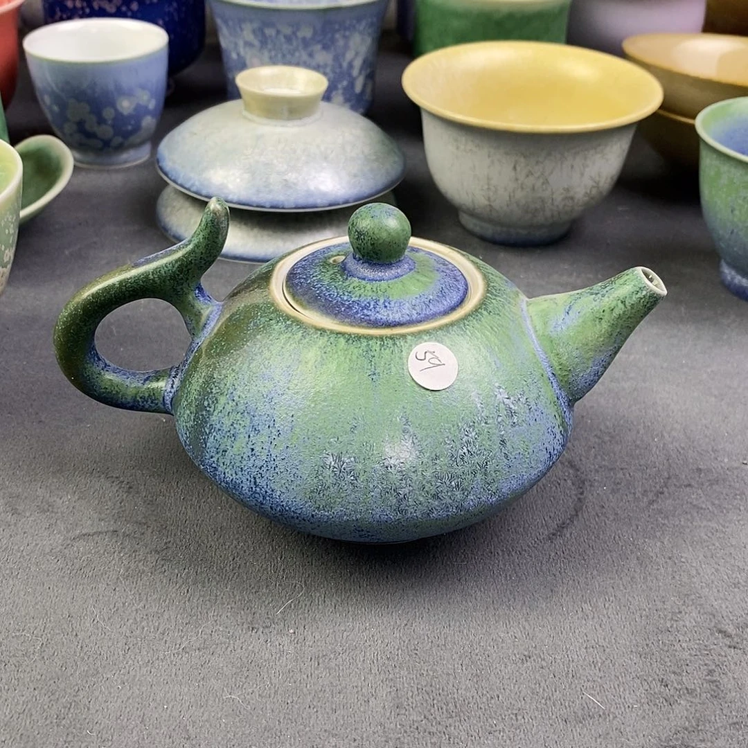 景德镇高温颜色釉茶壶