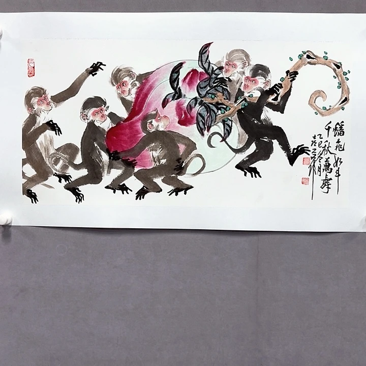 国画亲笔手绘放心去藏