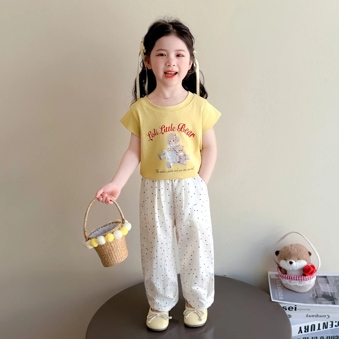 女童夏季套装2025新款儿童装巨好看夏装女宝宝衣服洋气夏天两件套