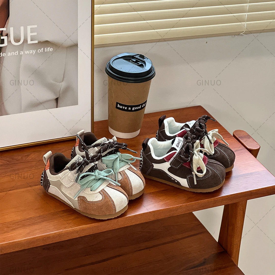 春款单鞋时尚百搭复古小众潮鞋厚底软底儿童学步鞋1269