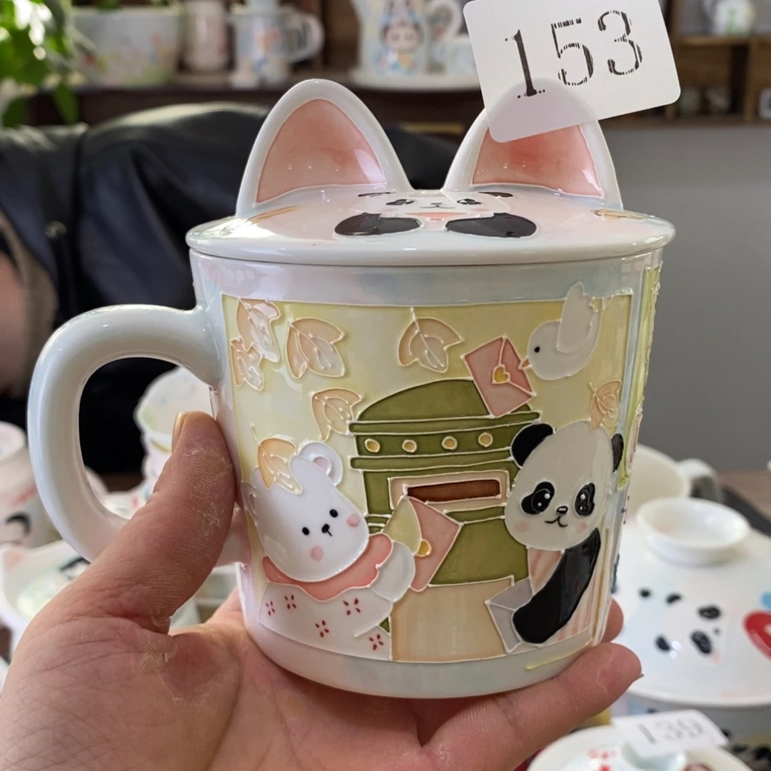 瓷片景德镇釉下彩手绘