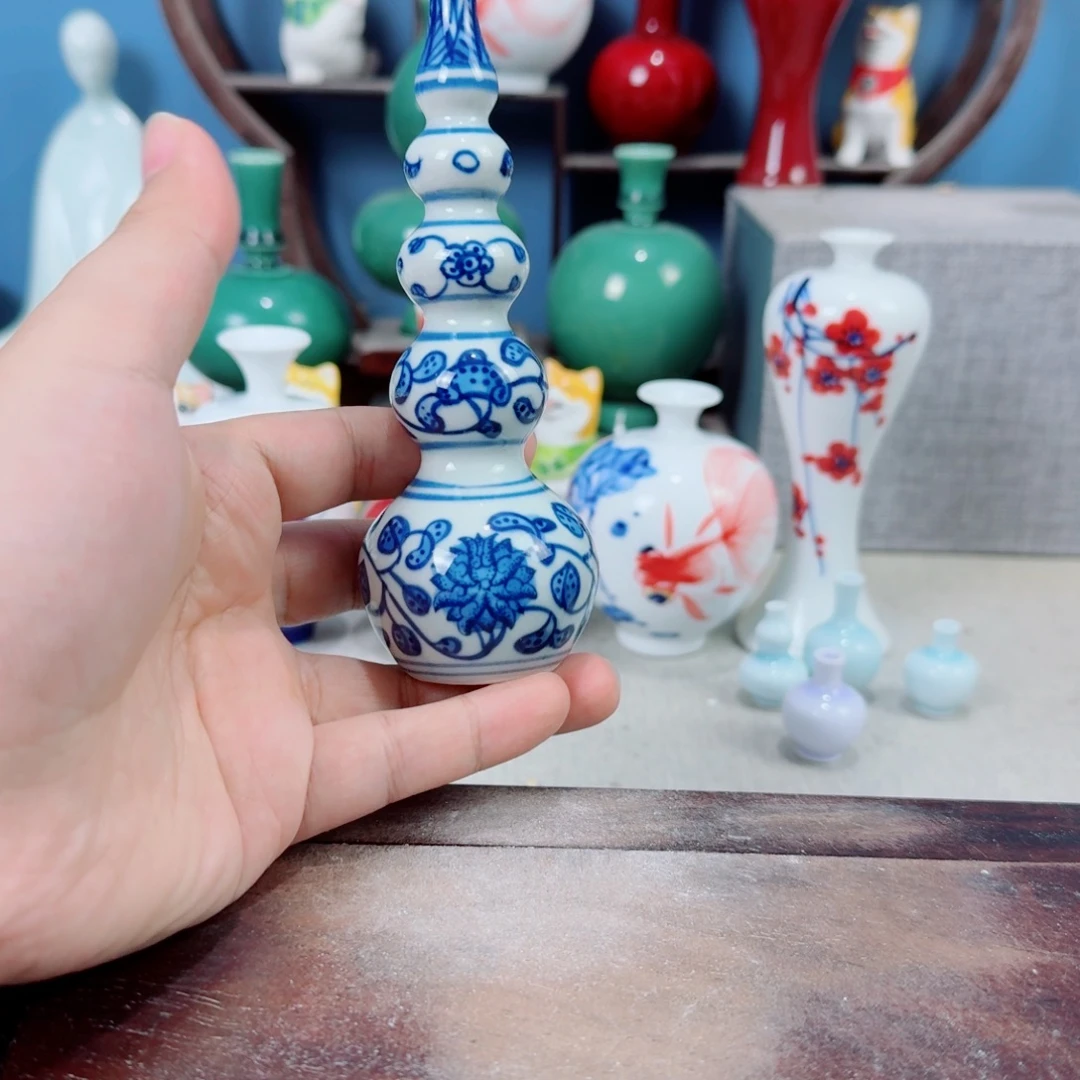 陶瓷手工小花器摆件