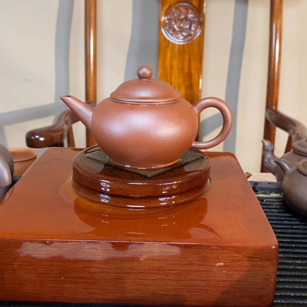 茶壶紫砂高端180cc紫泥水平