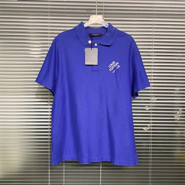 99新 LouisVuitton/路易威登 别针 字母刺绣logo POLO衫 S码 k532