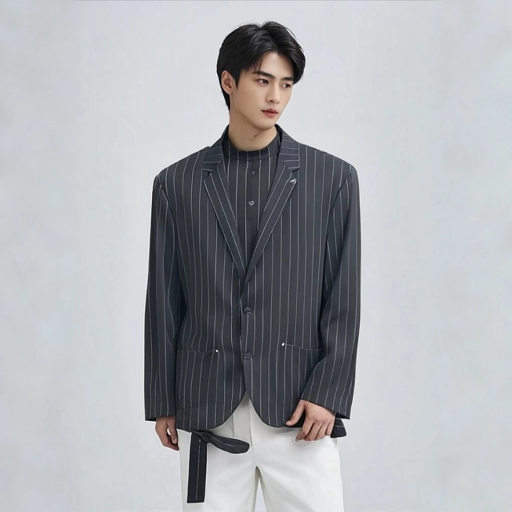 男款高感时尚休闲高定西服5062