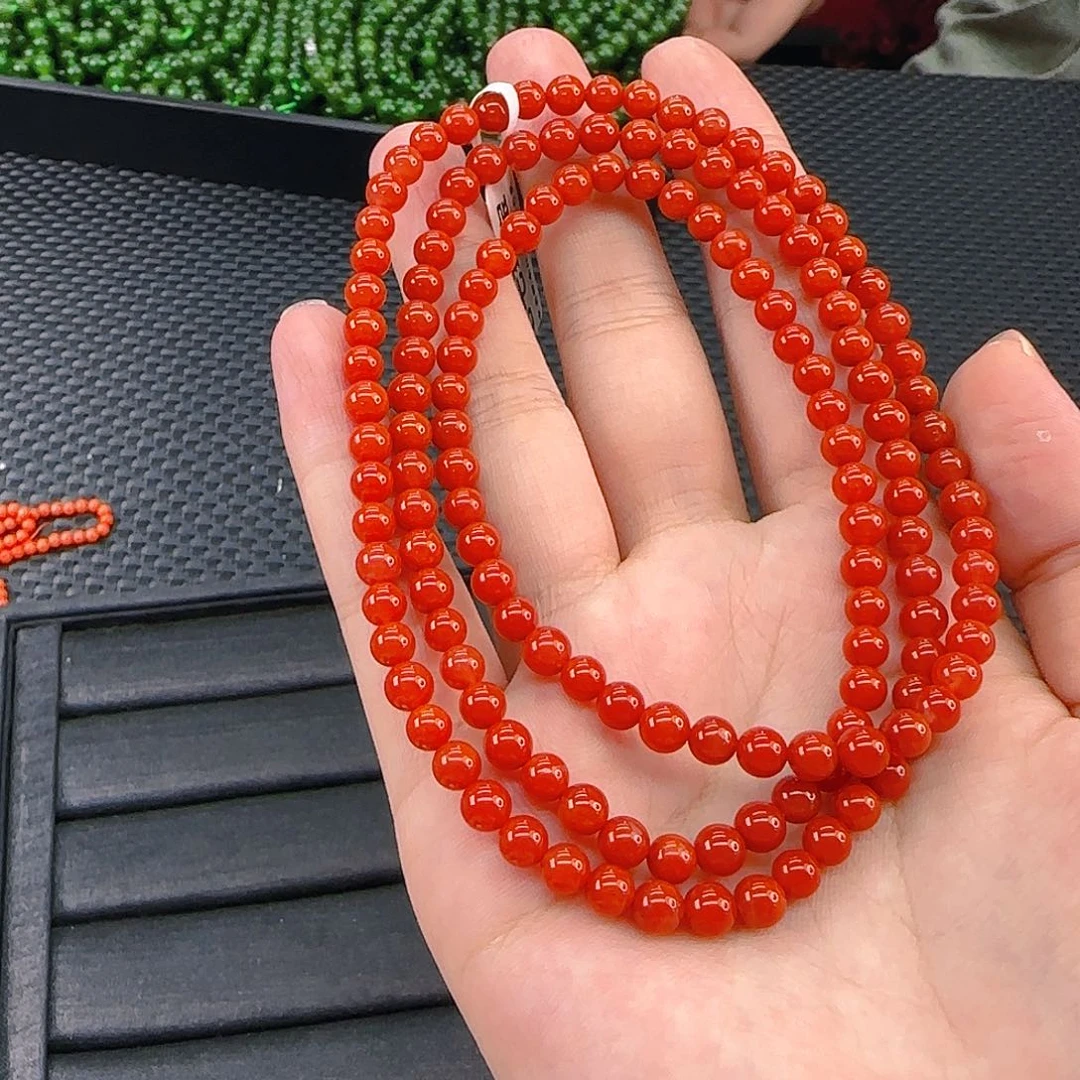 未镶嵌手链南红玛瑙阿东寨卡4多圈