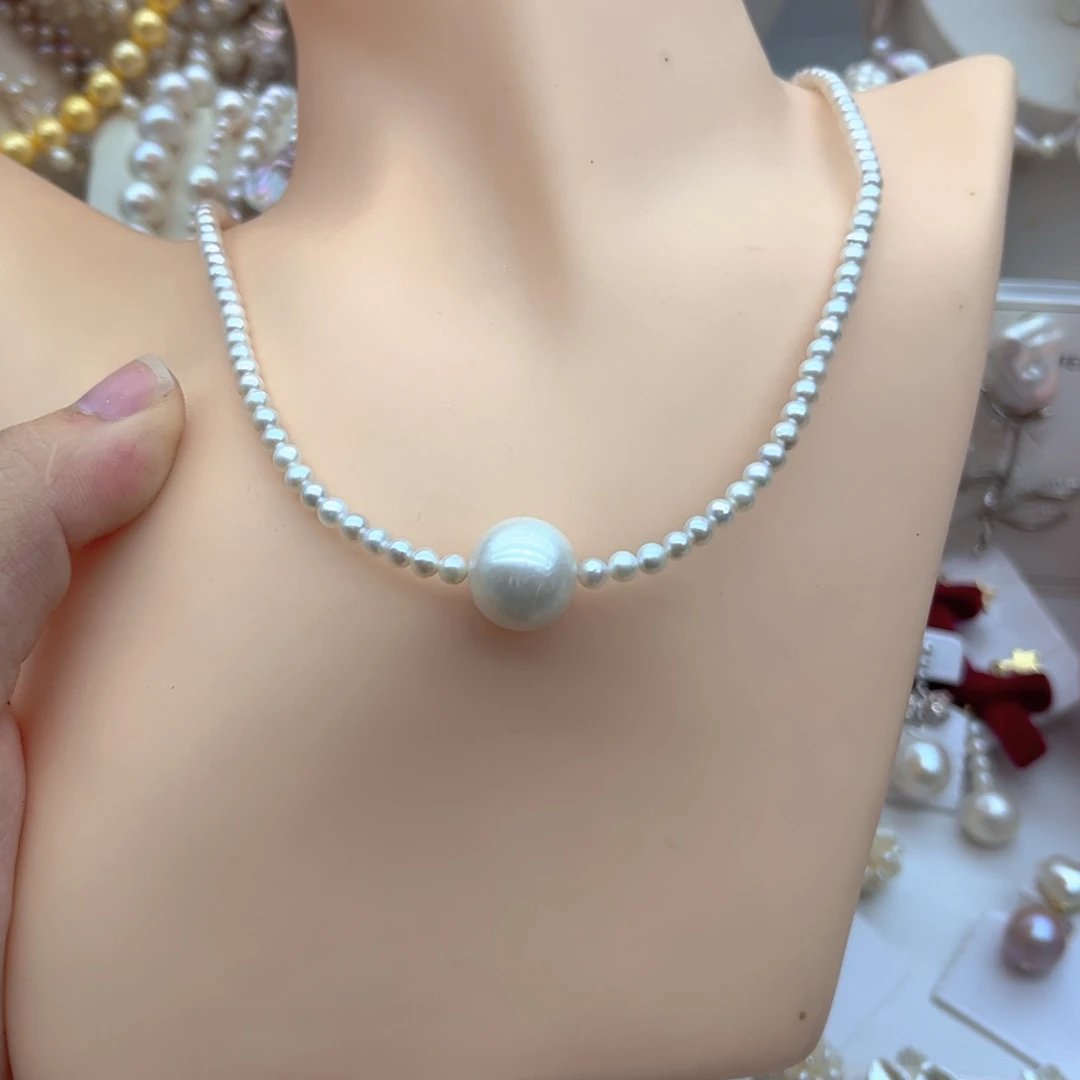 未镶嵌颈饰淡水珍珠