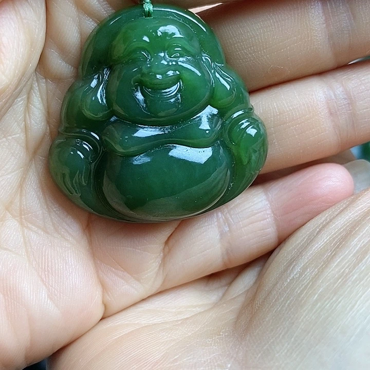 和田玉（碧玉）未镶嵌吊坠(不含链)