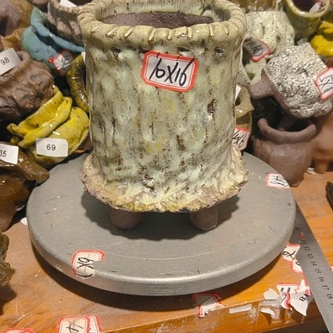 粗陶花盆制作就这样了么