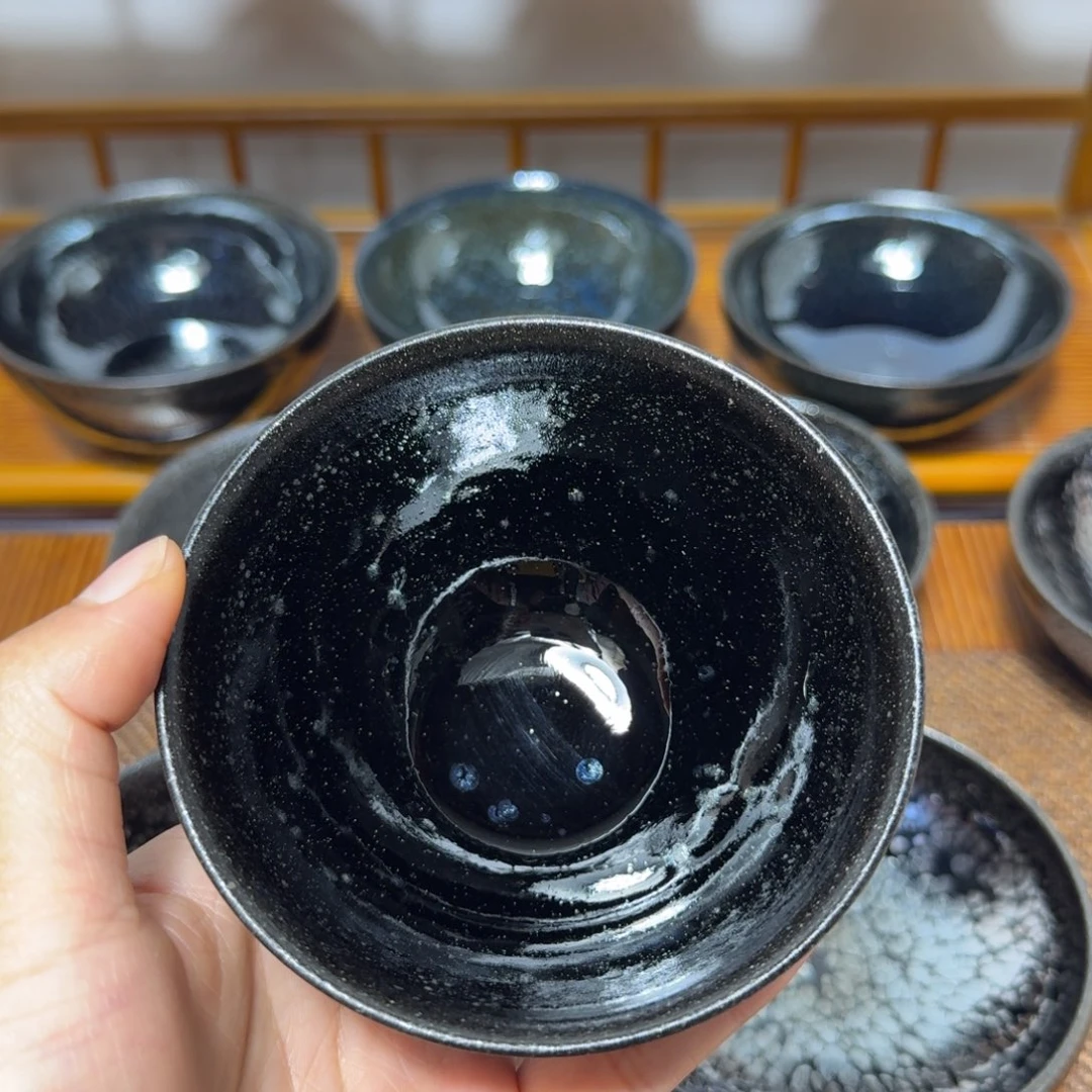 盖碗建盏手工制作主人杯茶杯