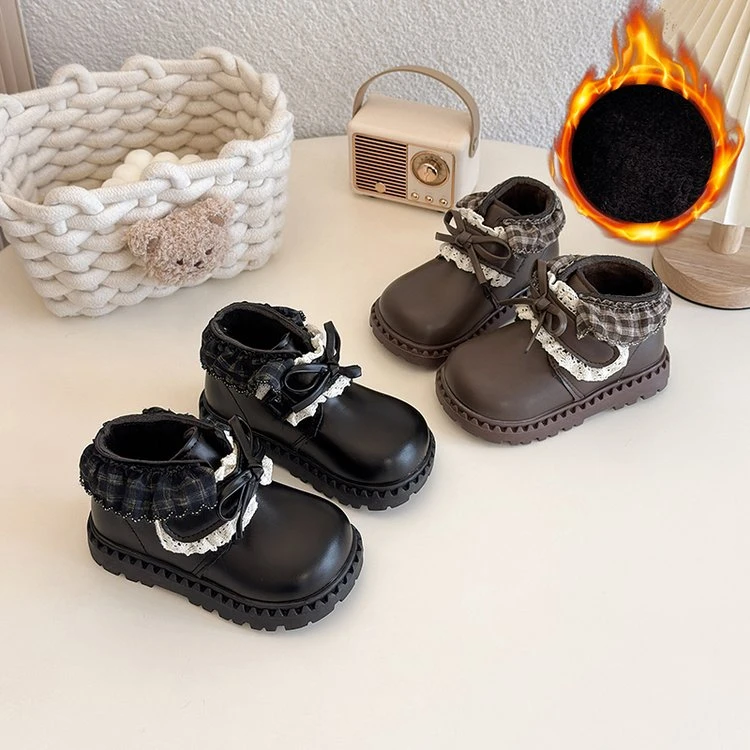 女童公主鞋2025春秋新款儿童甜美小皮鞋百搭乐福鞋中小童宝宝单鞋