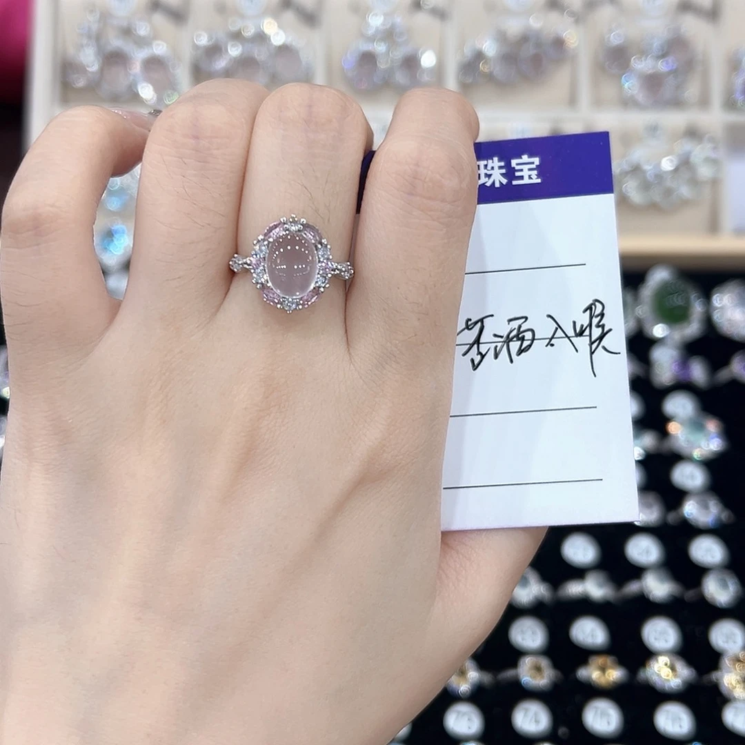 苦***痛黄晶戒指银S925镶嵌戒指