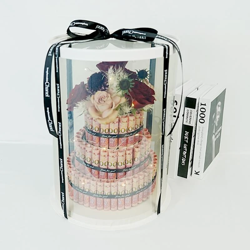 蛋糕花水果花礼盒套装节日生日有钱花钱钱花蛋糕DIY有工鲜花材料