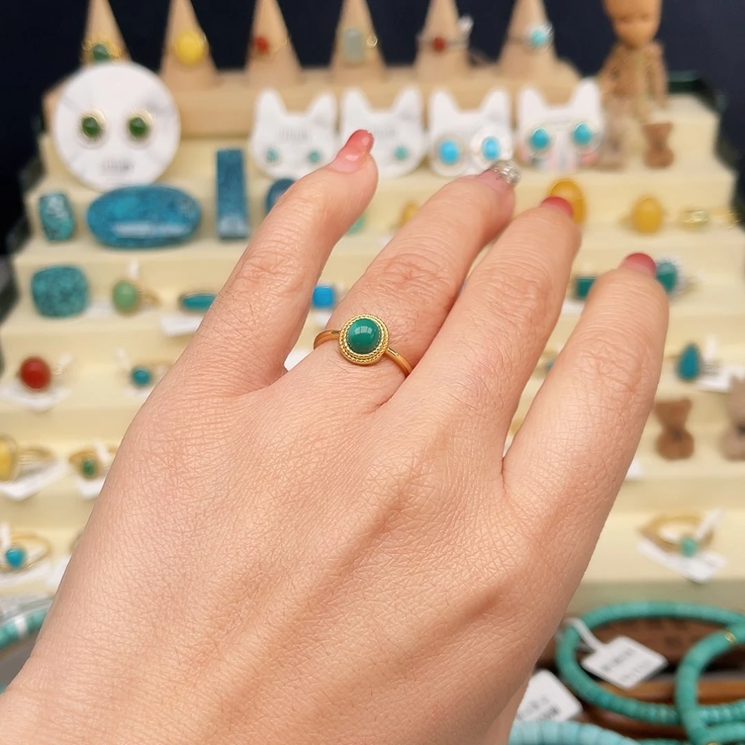 绿松石戒指合金女戒