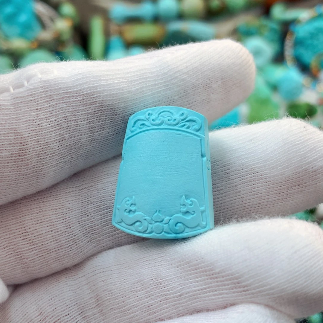 未镶嵌绿松石珠宝半成品