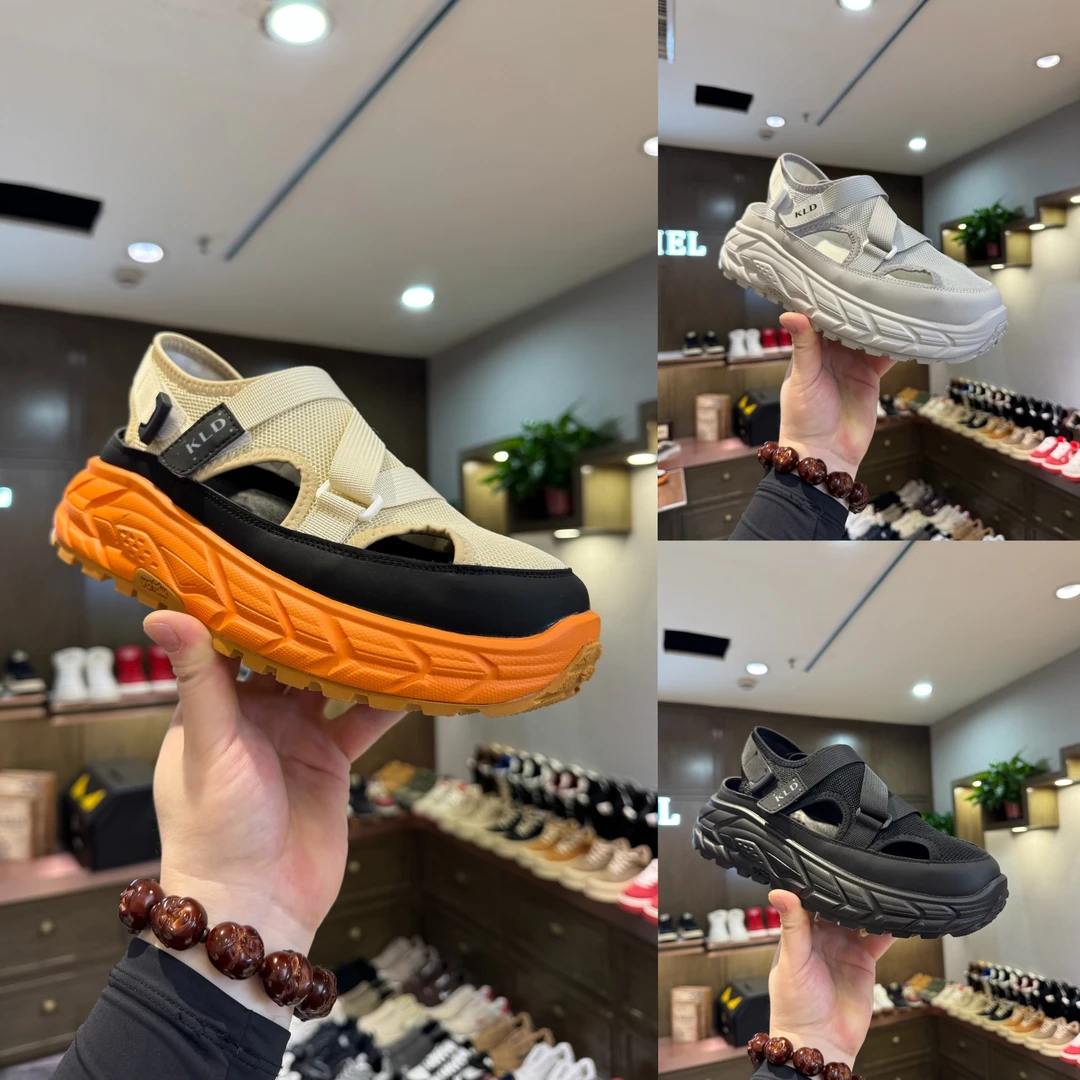 2025夏季新款时尚百搭潮流轻奢高端镂空透气休闲男鞋（标准码数）