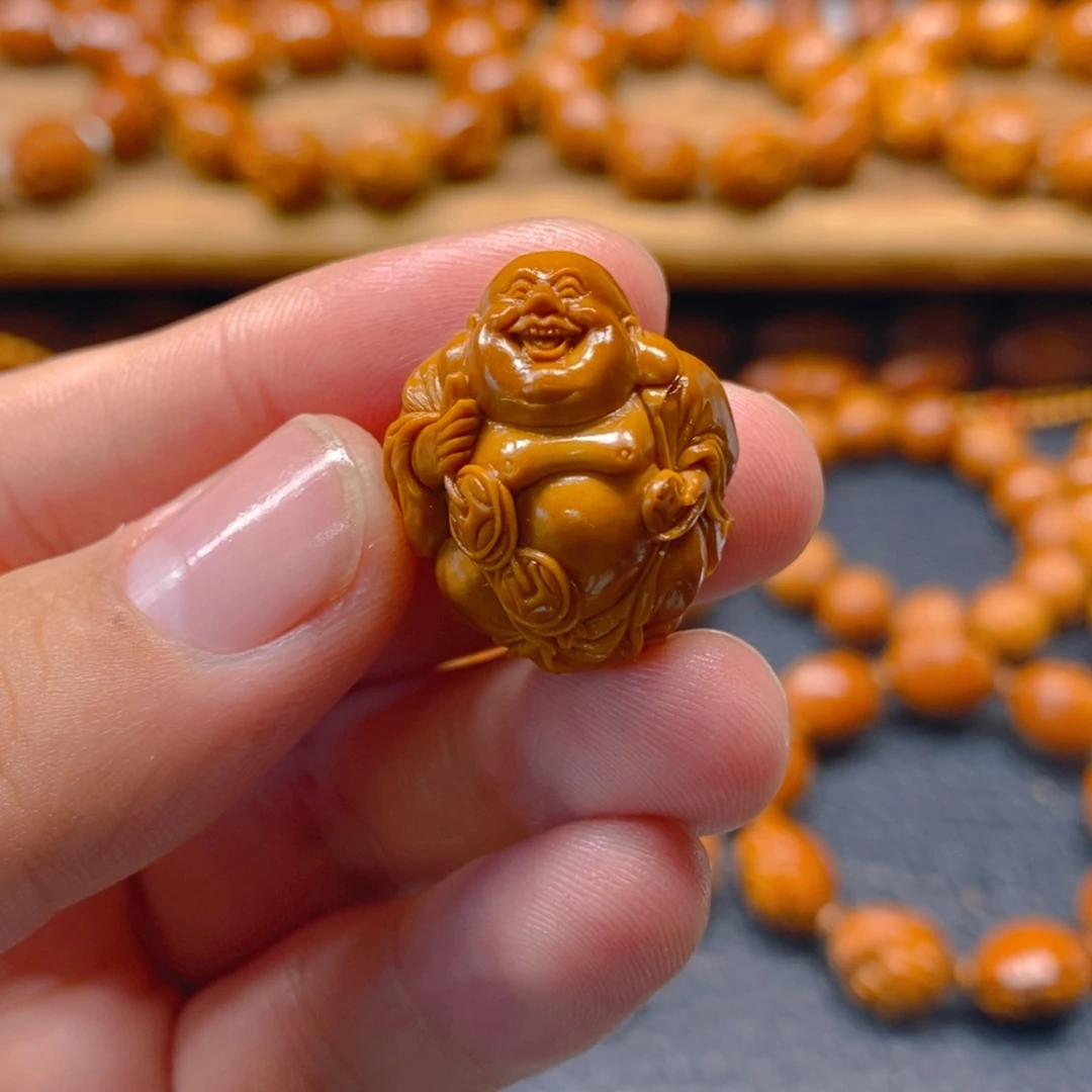 手串/手链橄榄核许静健2.2袋袋有财弥勒