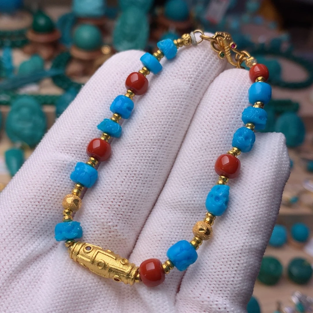 未镶嵌绿松石珠宝奇石