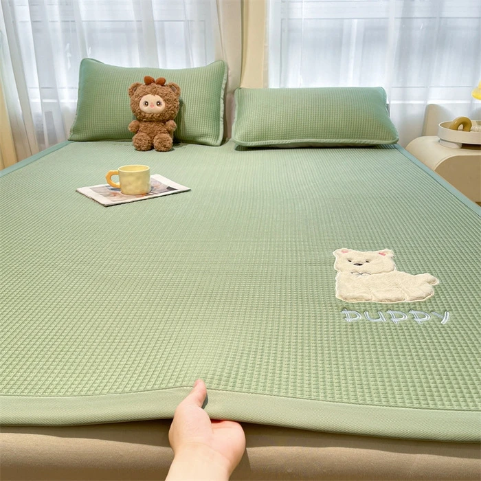 100%PE凉感席A类儿童床单家用冰丝软席单双人学生水洗A类席空调席