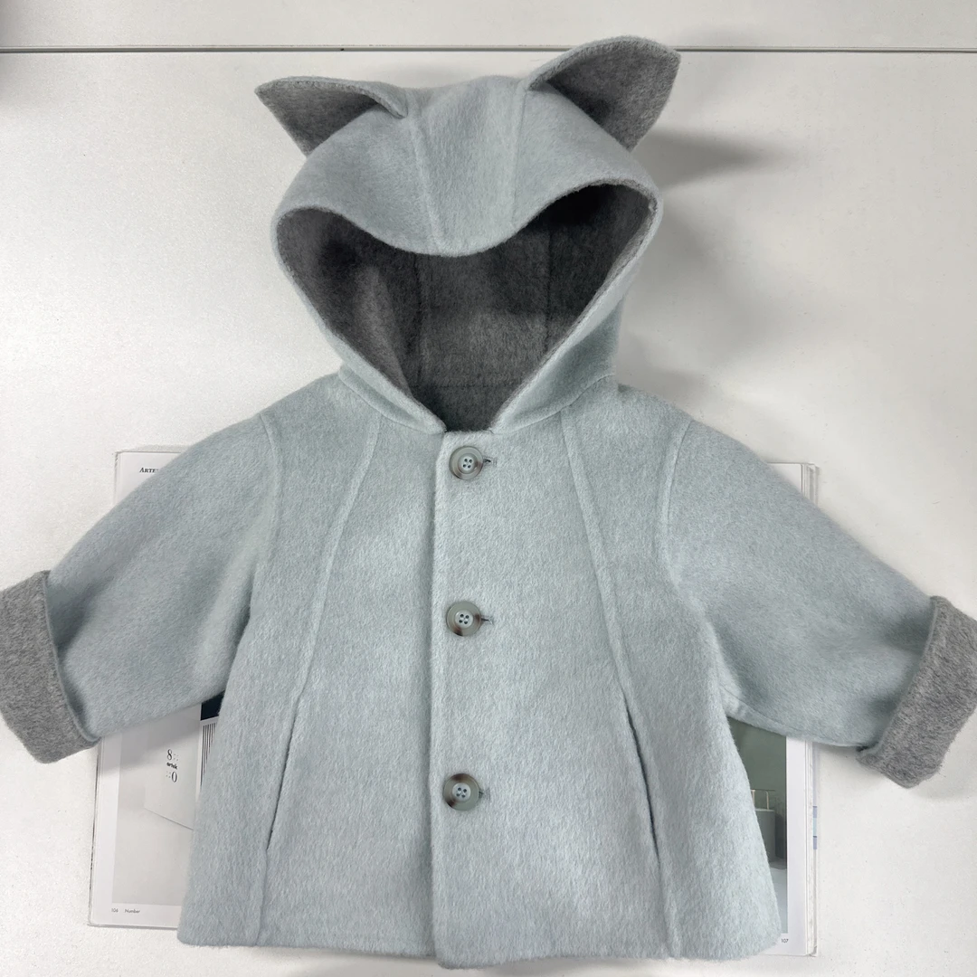 【可爱造型呢子大衣】婴儿童上衣服男童女宝宝春秋冬大衣女童KK